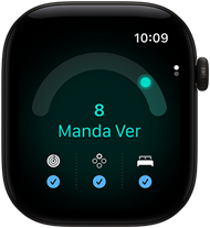 Apple Watch Series 12 com caixa preta de alumínio e pontuação de Prontidão de 8, Digital Crown no lado direito