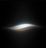 Uma onda de luz multicolorida